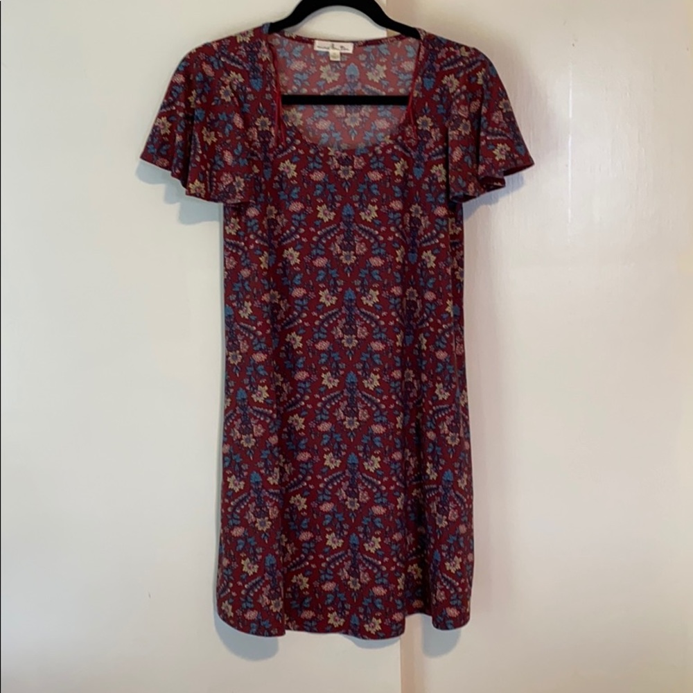 Vintage print t-shirt maternity dress